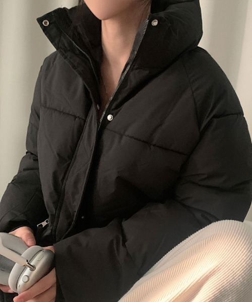 【セール】軽くてあたたか中綿ダウンショートジャケット（ダウンジャケット/コート）｜VIVID LADY（ビビッドレディー）