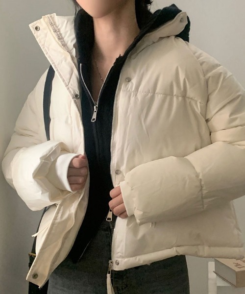 【セール】軽くてあたたか中綿ダウンショートジャケット（ダウンジャケット/コート）｜VIVID LADY（ビビッドレディー）
