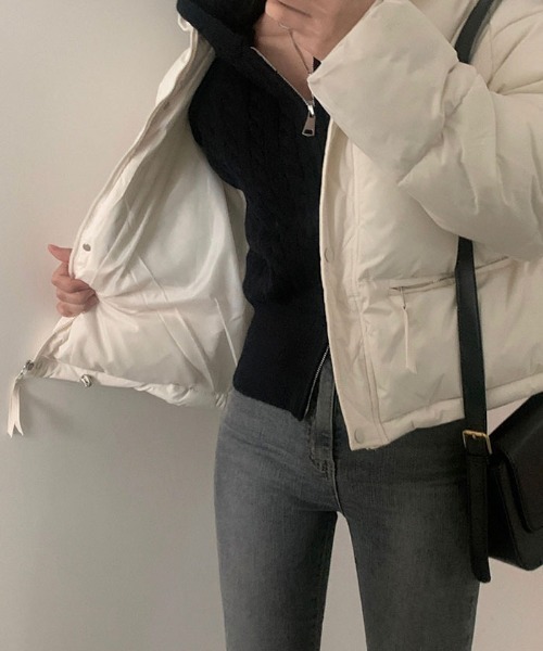 【セール】軽くてあたたか中綿ダウンショートジャケット（ダウンジャケット/コート）｜VIVID LADY（ビビッドレディー）