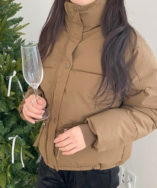 【セール】軽くてあたたか中綿ダウンショートジャケット（ダウンジャケット/コート）｜VIVID LADY（ビビッドレディー）