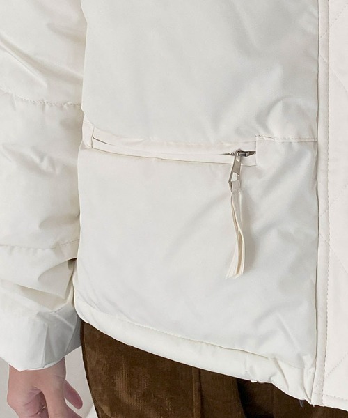 【セール】軽くてあたたか中綿ダウンショートジャケット（ダウンジャケット/コート）｜VIVID LADY（ビビッドレディー）