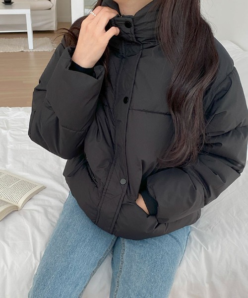 【セール】軽くてあたたか中綿ダウンショートジャケット（ダウンジャケット/コート）｜VIVID LADY（ビビッドレディー）