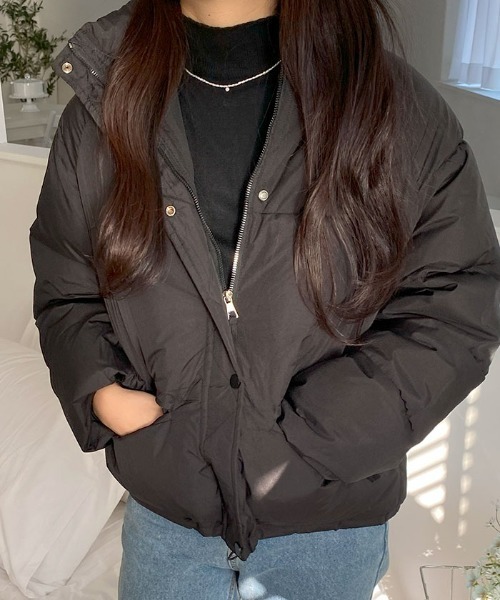 【セール】軽くてあたたか中綿ダウンショートジャケット（ダウンジャケット/コート）｜VIVID LADY（ビビッドレディー）