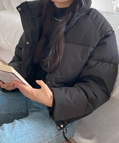 【セール】軽くてあたたか中綿ダウンショートジャケット（ダウンジャケット/コート）｜VIVID LADY（ビビッドレディー）