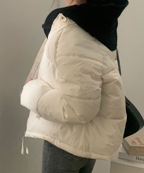 【セール】軽くてあたたか中綿ダウンショートジャケット（ダウンジャケット/コート）｜VIVID LADY（ビビッドレディー）