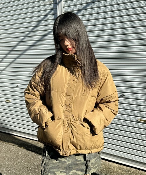 【セール】軽くてあたたか中綿ダウンショートジャケット（ダウンジャケット/コート）｜VIVID LADY（ビビッドレディー）