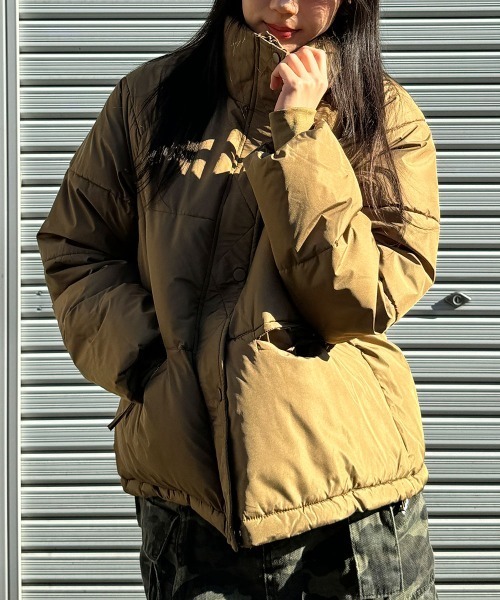 【セール】軽くてあたたか中綿ダウンショートジャケット（ダウンジャケット/コート）｜VIVID LADY（ビビッドレディー）