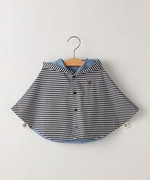 SHIPS | SHIPS KIDS:ボーダー リバーシブル マント(ポンチョ)