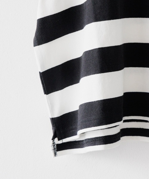 LOWRYS FARM（ローリーズファーム）の「ＵＳＡフトボーダーTシャツＳＳ＊　104008（Tシャツ/カットソー・キッズ・ブラウン/パープル/チャコールグレー/ブラック・110cm/120cm/130cm/140cm/150cm）」の13枚目の写真