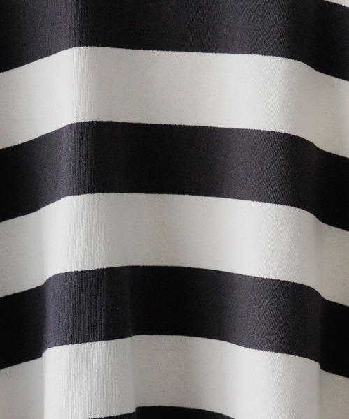 LOWRYS FARM（ローリーズファーム）の「ＵＳＡフトボーダーTシャツＳＳ＊　104008（Tシャツ/カットソー・キッズ・ブラウン/パープル/チャコールグレー/ブラック・110cm/120cm/130cm/140cm/150cm）」の10枚目の写真