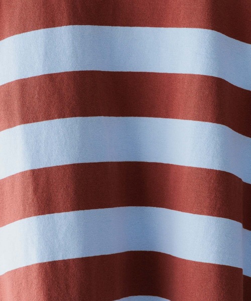 LOWRYS FARM（ローリーズファーム）の「ＵＳＡフトボーダーTシャツＳＳ＊　104008（Tシャツ/カットソー・キッズ・ブラウン/パープル/チャコールグレー/ブラック・110cm/120cm/130cm/140cm/150cm）」の9枚目の写真