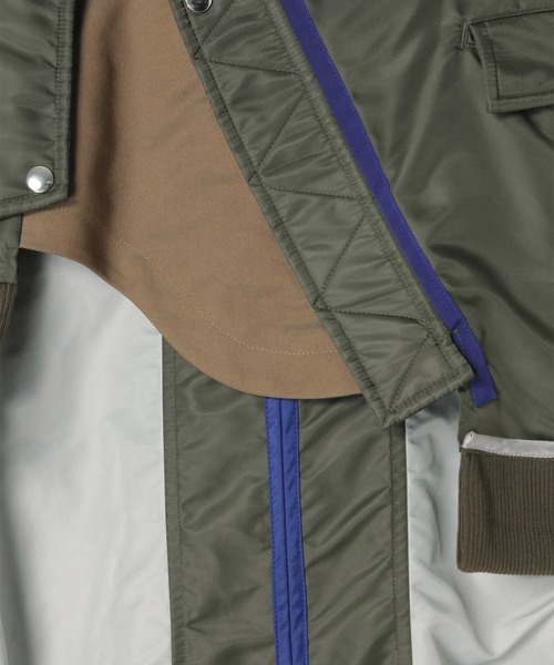 UN3D.（アンスリード）の「UN3D./アンスリード/MA-1 DOCKING SK/MA-1ドッキングスカート（スカート・レディース・カーキ/ブラック・36）」の11枚目の写真