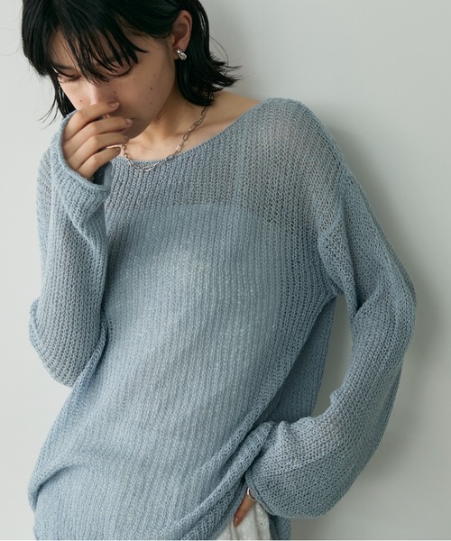 Shelly island（シェリーアイランド）の「ルーズシアーニット（ニット