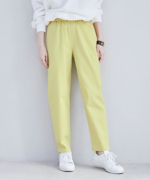 CROSS FUNCTION(クロスファンクション)の「《ストレッチ・ウォッシャブル》エブ楽ストレッチイージーパンツ【CF/クロスファンクション】(その他パンツ・レディース・ベージュ/ネイビー/ライトイエロー/スモークピンク/アイボリー/カーキ・M/S/LL/L)」の12枚目の写真