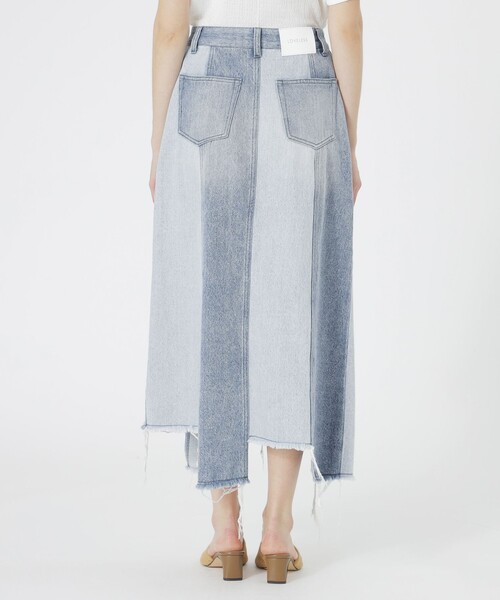 LOVELESS（ラブレス）の「パッチワークデニムスカート（デニムスカート・レディース・ライトグレー/ブルー系その他3・36/34）」の8枚目の写真