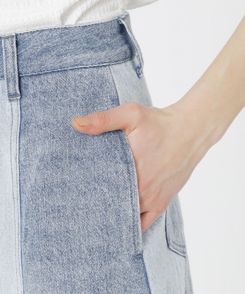 LOVELESS（ラブレス）の「パッチワークデニムスカート（デニムスカート・レディース・ライトグレー/ブルー系その他3・36/34）」の9枚目の写真