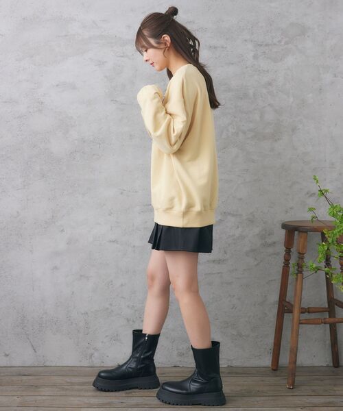 RETRO GIRL（レトロガール）の「花刺繍トレーナー（スウェット・レディース・ブラック/イエロー/ホワイト系その他・FREE）」の14枚目の写真