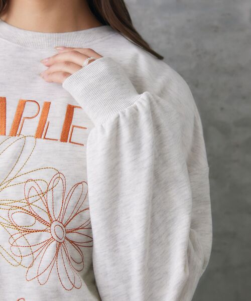 RETRO GIRL（レトロガール）の「花刺繍トレーナー（スウェット・レディース・ブラック/イエロー/ホワイト系その他・FREE）」の22枚目の写真