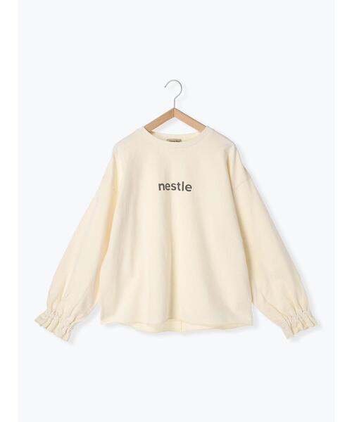 Samansa Mos2（サマンサ モスモス）の「ピグメントロゴプリントスウェット（Tシャツ/カットソー・レディース・ピンク/キナリ/チャコールグレー・F）」の14枚目の写真