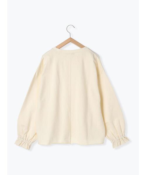 Samansa Mos2（サマンサ モスモス）の「ピグメントロゴプリントスウェット（Tシャツ/カットソー・レディース・ピンク/キナリ/チャコールグレー・F）」の15枚目の写真