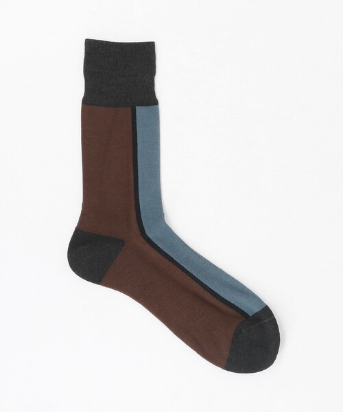 CHICSTOCKS(シックストックス)の「<CHICSTOCKS>センターライン ソックス(ソックス/靴下・メンズ・ベージュ/ネイビー/ブラック/オフホワイト/ライトブルー/ワインレッド/ダークブラウン・FREE)」の4枚目の写真