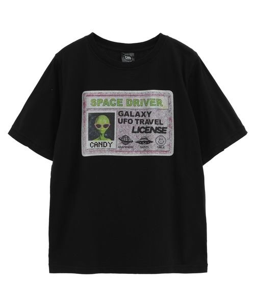 Candy Stripper（キャンディストリッパー）の「SPACE DRIVER Tシャツ（Tシャツ/カットソー・レディース・パープル/オフホワイト/ブラック・1/2/3）」の5枚目の写真