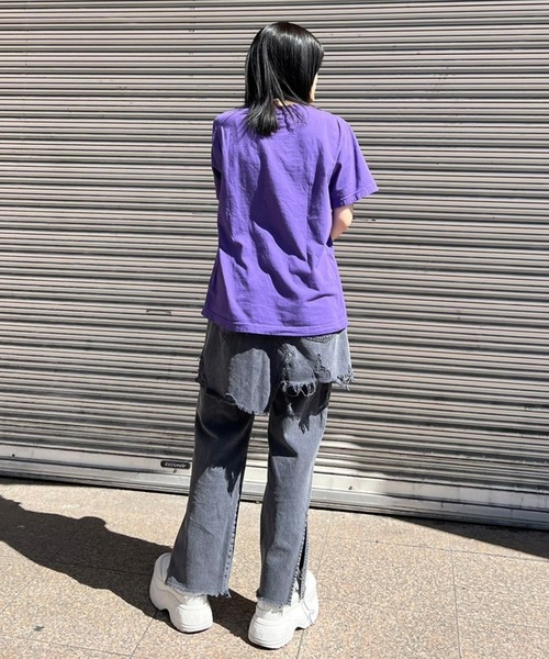 Candy Stripper（キャンディストリッパー）の「SPACE DRIVER Tシャツ（Tシャツ/カットソー・レディース・パープル/オフホワイト/ブラック・1/2/3）」の22枚目の写真