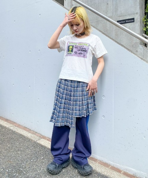 Candy Stripper（キャンディストリッパー）の「SPACE DRIVER Tシャツ（Tシャツ/カットソー・レディース・パープル/オフホワイト/ブラック・1/2/3）」の15枚目の写真