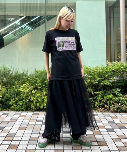 Candy Stripper（キャンディストリッパー）の「SPACE DRIVER Tシャツ（Tシャツ/カットソー・レディース・パープル/オフホワイト/ブラック・1/2/3）」の19枚目の写真