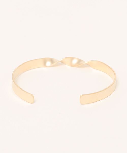 Three Four Time(スリーフォータイム)の「ツイストマットバングル(バングル/リストバンド・レディース・シルバー/ゴールド・FREE)」の3枚目の写真