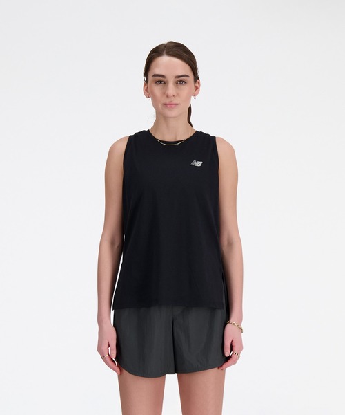 NEW BALANCE(ニューバランス)の「Sport Essentials ヘザーテックタンク(タンクトップ・レディース・ベビーピンク/ブラック/ホワイト・LARGE/MEDIUM/SMALL)」の2枚目の写真