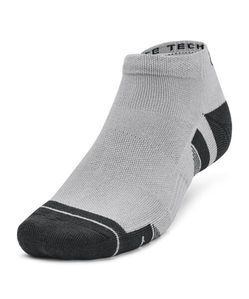 UNDER ARMOUR(アンダーアーマー)の「UAパフォーマンステック ローカット ソックス (3足セット)(トレーニング/メンズ/レディース)(ソックス/靴下・レディース・グレー・M/L)」の2枚目の写真