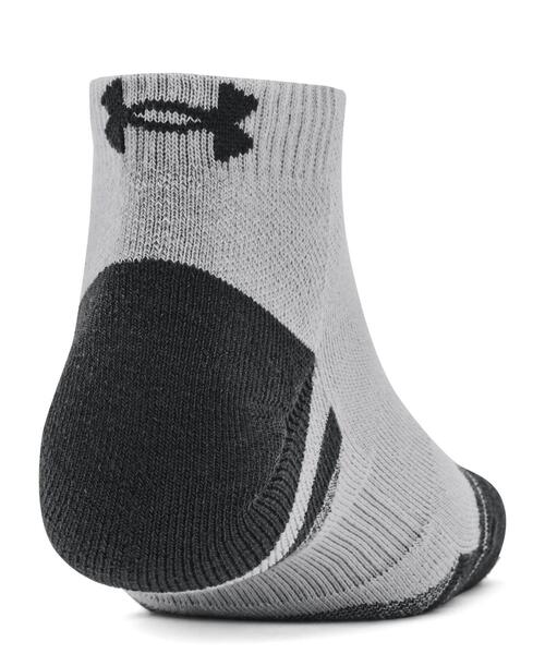 UNDER ARMOUR(アンダーアーマー)の「UAパフォーマンステック ローカット ソックス (3足セット)(トレーニング/メンズ/レディース)(ソックス/靴下・レディース・グレー・M/L)」の3枚目の写真