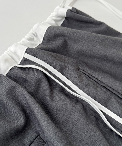 CANAL JEAN（キャナルジーン）の「El mar　サイドラインイージーパンツ（その他パンツ・レディース・チャコールグレー/モカ・ONE SIZE）」の16枚目の写真