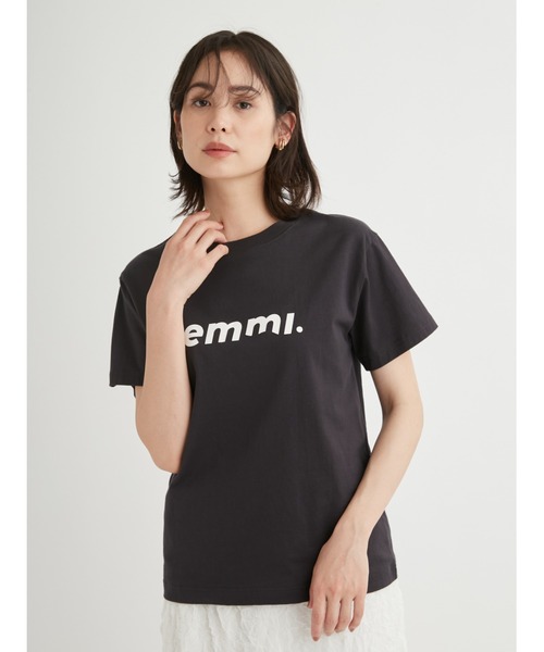 emmi(エミ)の「eco emmiロゴUVカットTシャツ(Tシャツ/カットソー・レディース・ベージュ/ホワイト/チャコールグレー/ブルー・FREE)」の18枚目の写真