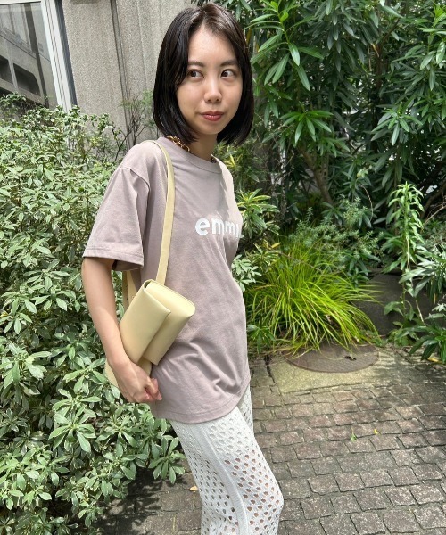emmi(エミ)の「eco emmiロゴUVカットTシャツ(Tシャツ/カットソー・レディース・ベージュ/ホワイト/チャコールグレー/ブルー・FREE)」の20枚目の写真