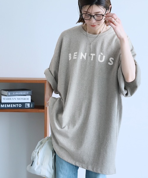 reca（レカ）の「ビッグシルエットロゴプリントTシャツ（Tシャツ/カットソー・レディース・グレー/ブラック/ホワイト/ネイビー・FREE）」の5枚目の写真