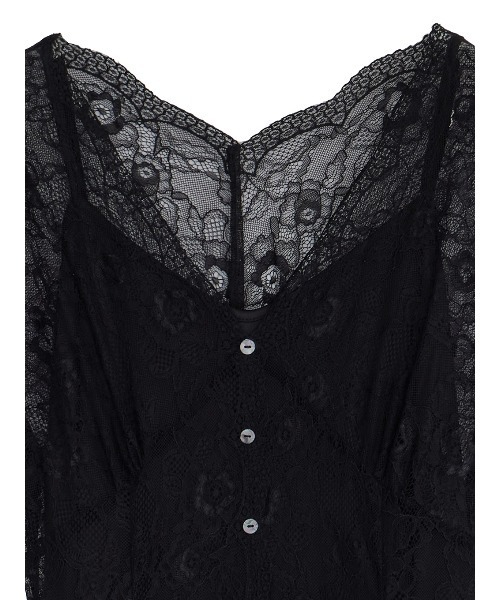 【限定値下げ中✨】AMERI SCALLOP LACE EMPIRE DRESS Ameri（アメリ）の「SCALLOP LACE EMPIRE DRESS（ドレス）」 - WEAR