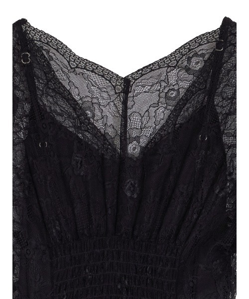 Ameri(アメリ)の「SCALLOP LACE EMPIRE DRESS(ドレス・レディース・オフホワイト/ブラック・MEDIUM/SMALL)」の19枚目の写真
