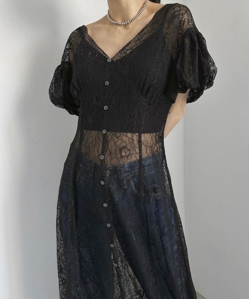 SCALLOP LACE EMPIRE DRESS　アメリヴィンテージ SCALLOP LACE EMPIRE DRESS アメリヴィンテージ - メルカリ