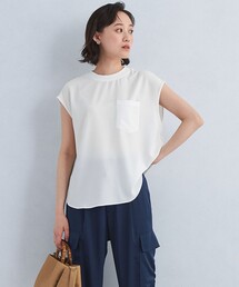 green label relaxing（グリーンレーベルリラクシング）の「【WEB限定】ジョーゼット プルオーバー -接触冷感・UVカット-（シャツ/ブラウス）」