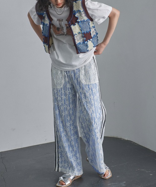 CREOLME)レイヤードレースパンツ CREOLME（クレオルム）の「(CREOLME)レイヤードレースパンツ