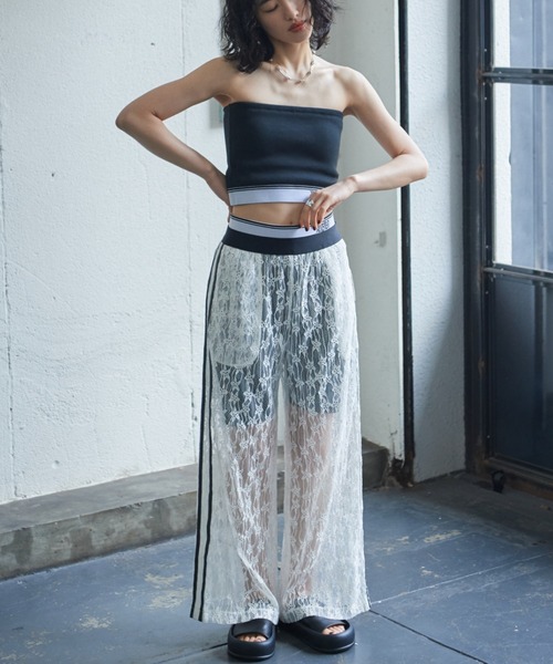 CREOLME)レイヤードレースパンツ CREOLME（クレオルム）の「(CREOLME)レイヤードレースパンツ