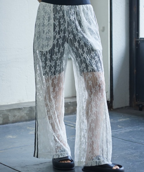 CREOLME)レイヤードレースパンツ CREOLME（クレオルム）の「(CREOLME)レイヤードレースパンツ