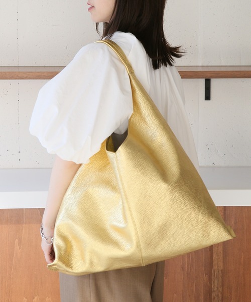 AULENTTI(オウレンティ)の「【AULENTTI】2WAYメタリックレザートートバッグ ショルダーバッグ FB-5788-DL(トートバッグ・レディース・ゴールド/シルバー・FREE)」の21枚目の写真