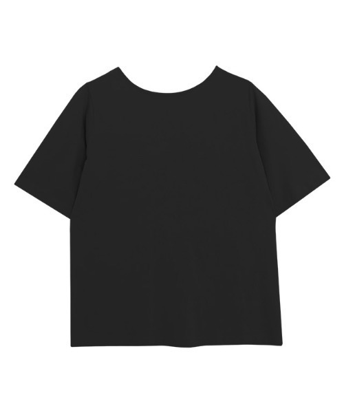 Pierrot(ピエロ)の「バックフレアデザインTシャツ(Tシャツ/カットソー・レディース・ブルー系その他/ネイビー/ブラック/サンドベージュ/ブルー/オフホワイト・L/M)」の7枚目の写真