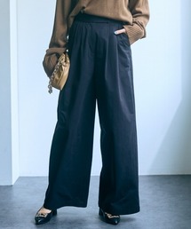 高身長 タックワイドパンツ 丈長め・トールサイズ Essenave