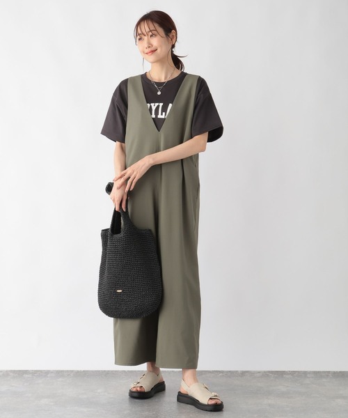 GLOBAL WORK（グローバルワーク）の「お手入れらくらくDRYサロペ 