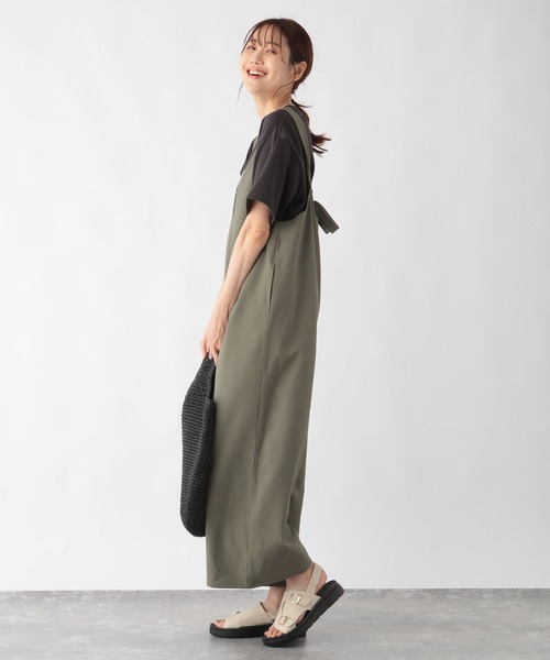 GLOBAL WORK（グローバルワーク）の「お手入れらくらくDRYサロペ