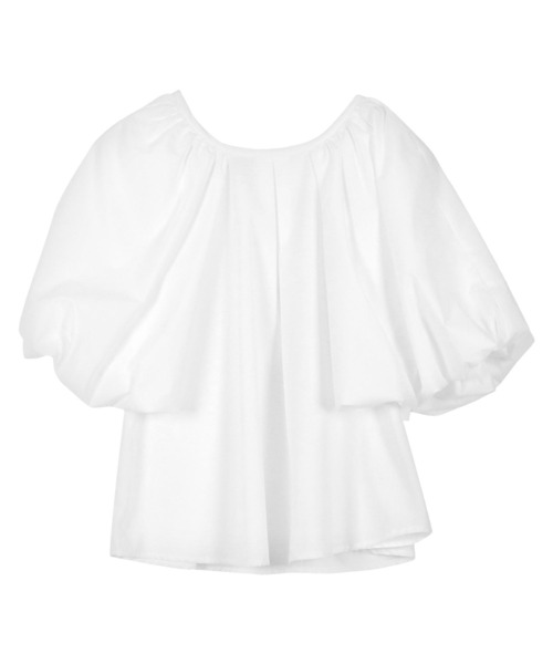 KOBE LETTUCE（コウベレタス）の「前後2wayケープスリーブ風トップス（シャツ/ブラウス・レディース・ブラック/オフホワイト/ブラック系その他・M）」の12枚目の写真